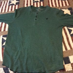 Long sleeve green shirt